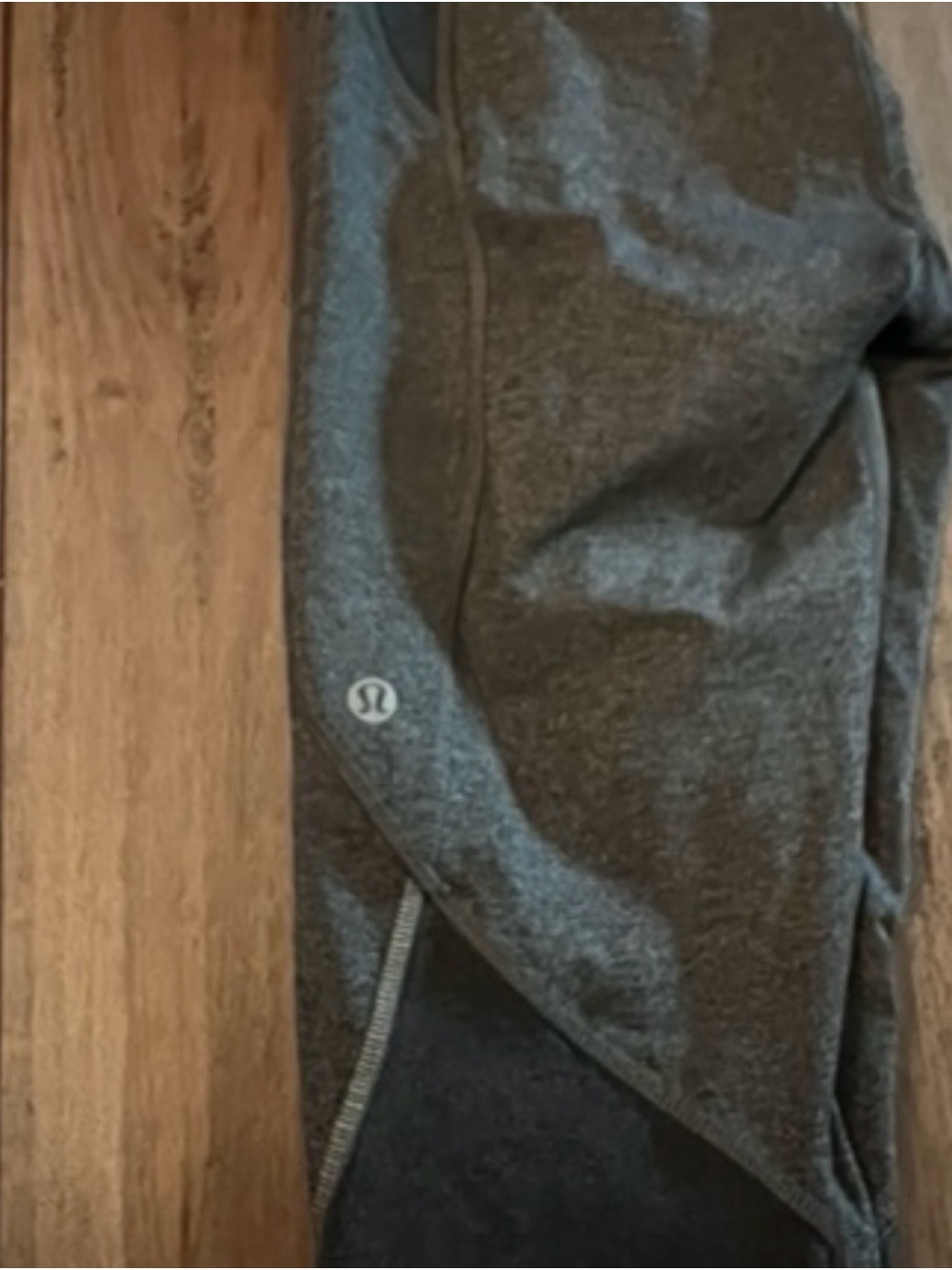 Lululemon Athletica Heathered Dark Gray Capri Leggings